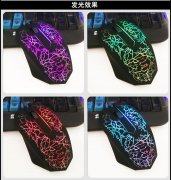 笔记本有线鼠标发光USB牧马人网吧办公游戏厂家mouse电脑